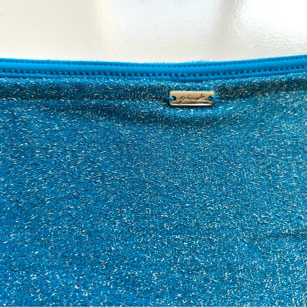 🆕 PINK Victoria’s Secret Swim Shimmer Cover-up Mini Skirt - Picture 8 of 12